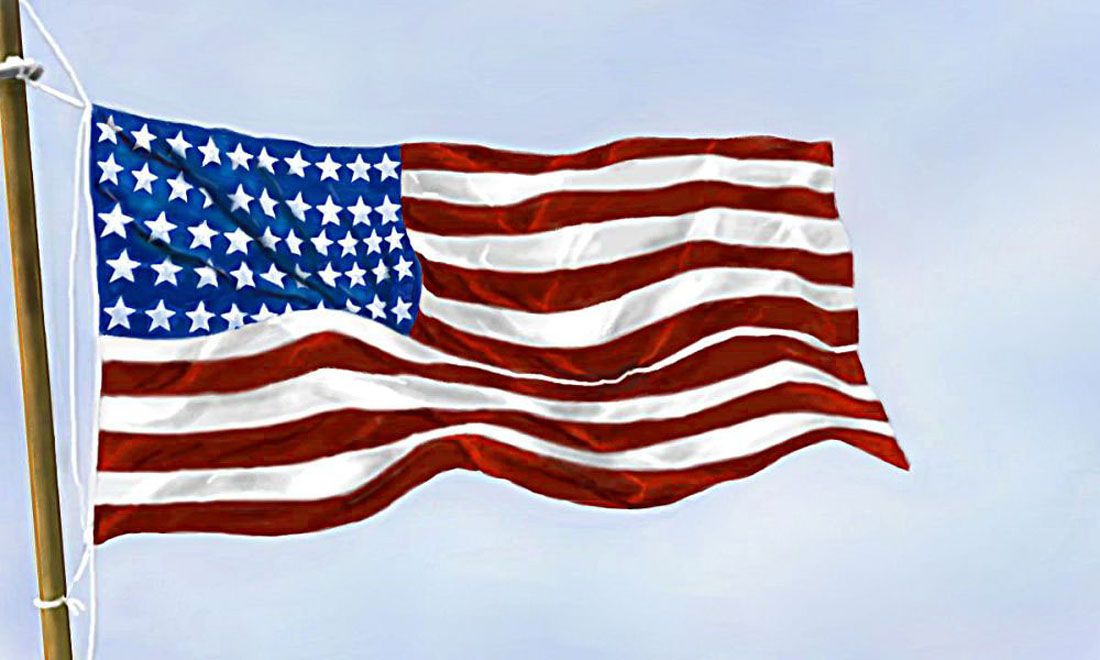 1100x660 Drawn Flag United States Flag