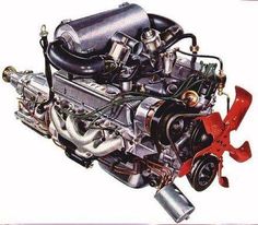 236x206 A Sectional View Of The Rover V8 Engine. A Masterpiece Of Design