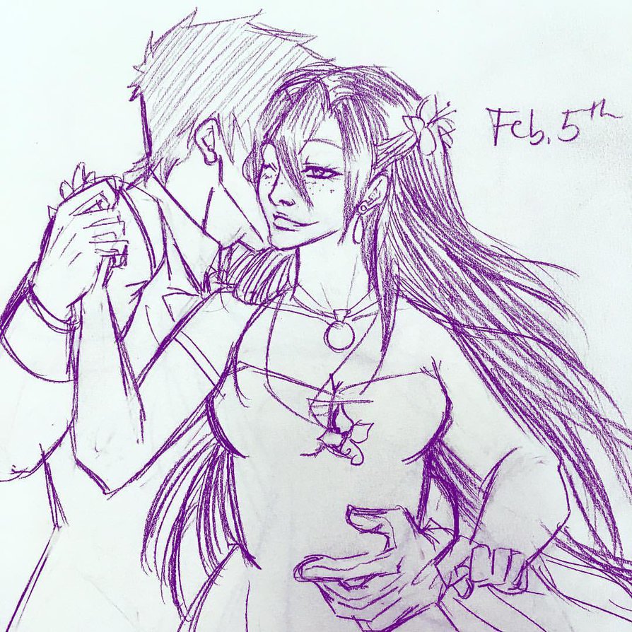 894x894 Valentine's Day Drawing Challenge 2017 Feb. 5th By Maddiejk