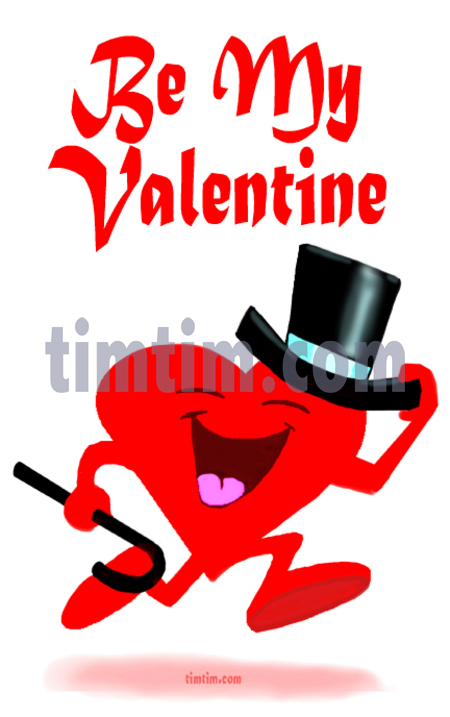 450x717 Free Drawing Of A Be My Valentine Card From The Category