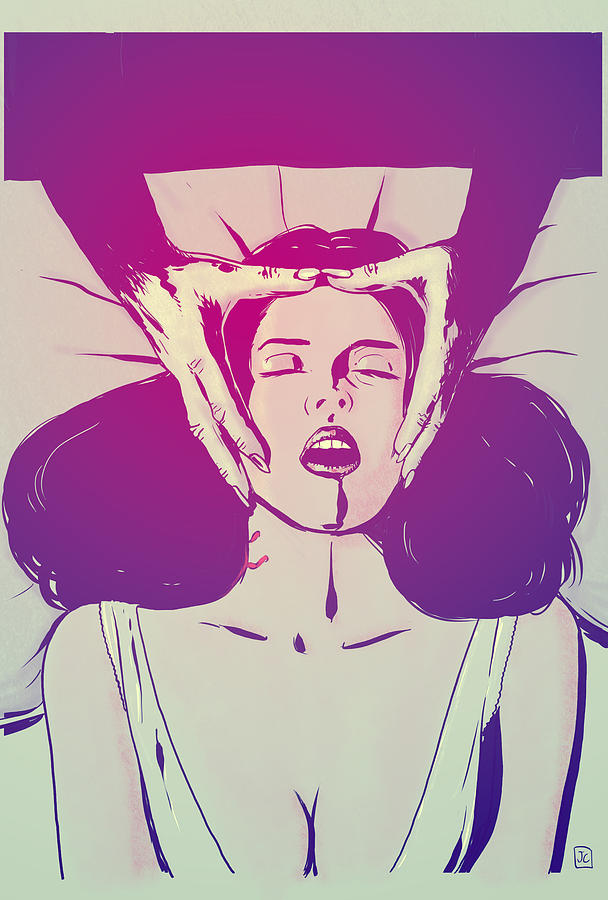 608x900 Vampire Bite Drawing By Giuseppe Cristiano