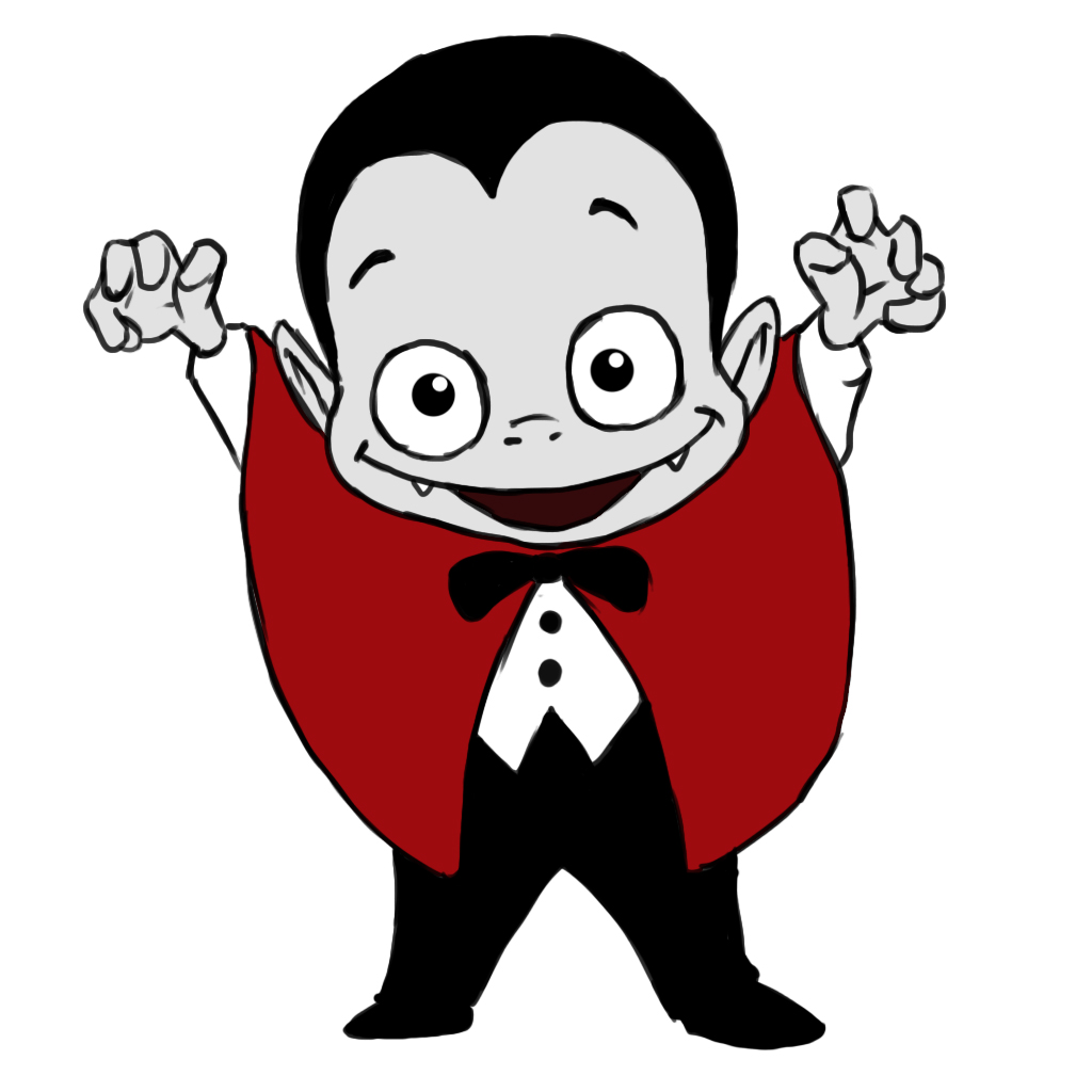 1024x1024 How To Draw A Cartoon Vampire 14 Steps (With Pictures)