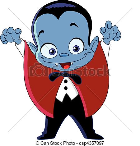 450x470 Cartoon Vampire Kid Vectors Illustration