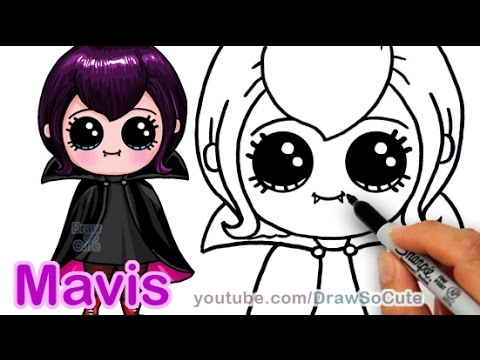 480x360 How To Draw Mavis Hotel Transylvania Vampire Girl Cute Step By