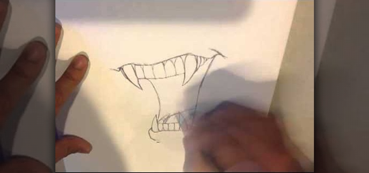 1280x600 How To Draw Vampire Fangs Howtodrawfantasy Wonderhowto