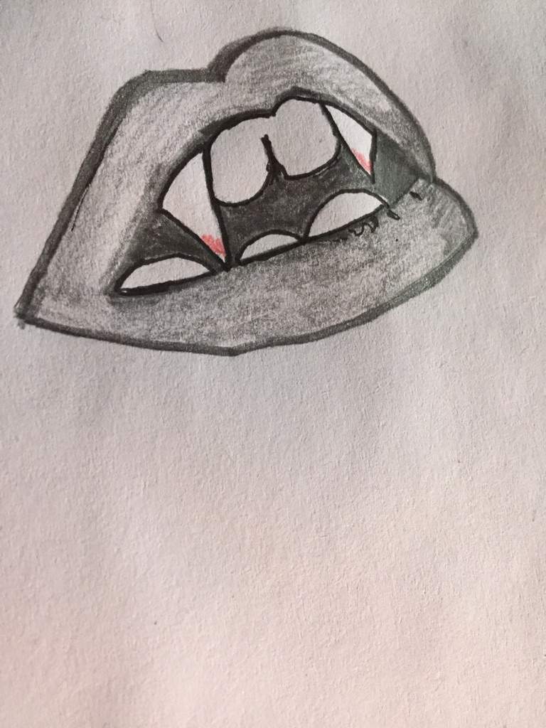 Vampire Mouth Drawing at GetDrawings | Free download