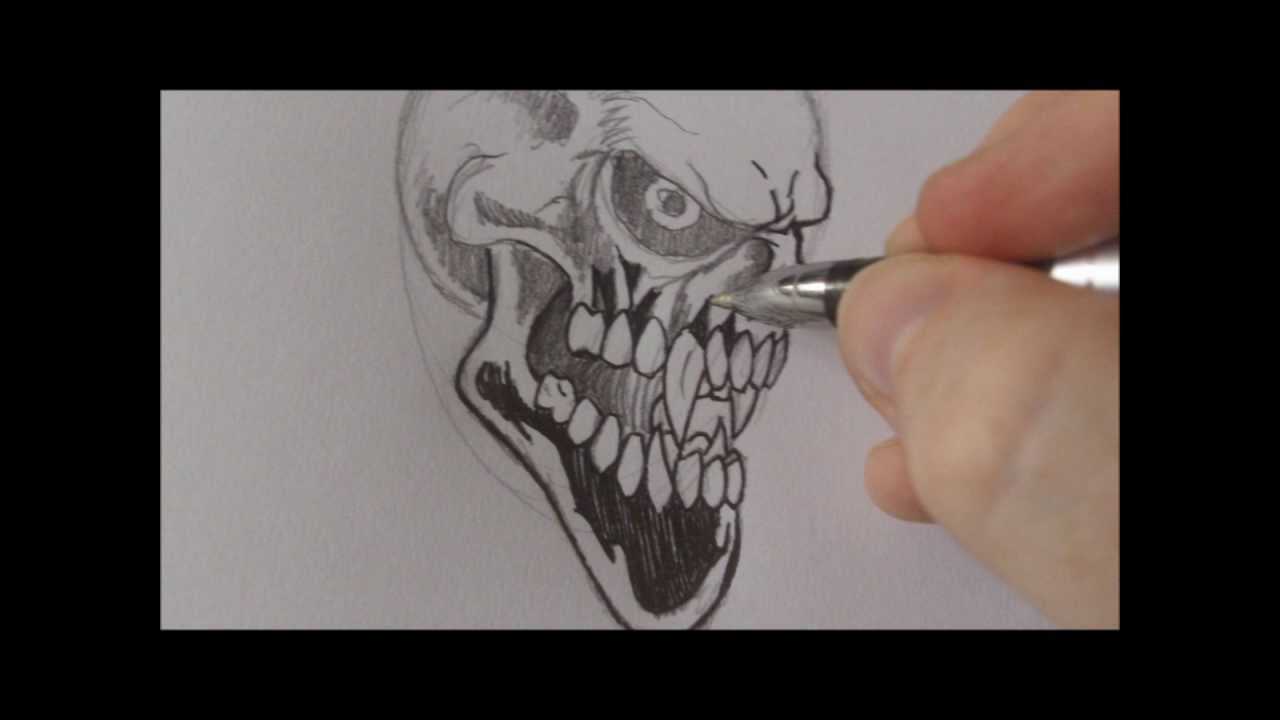 1280x720 How To Draw Vampire Skull