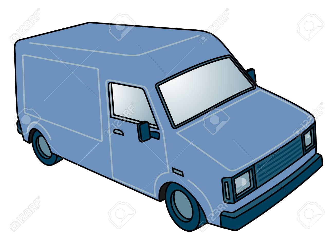 1300x969 Van Drawing Royalty Free Cliparts, Vectors, And Stock Illustration