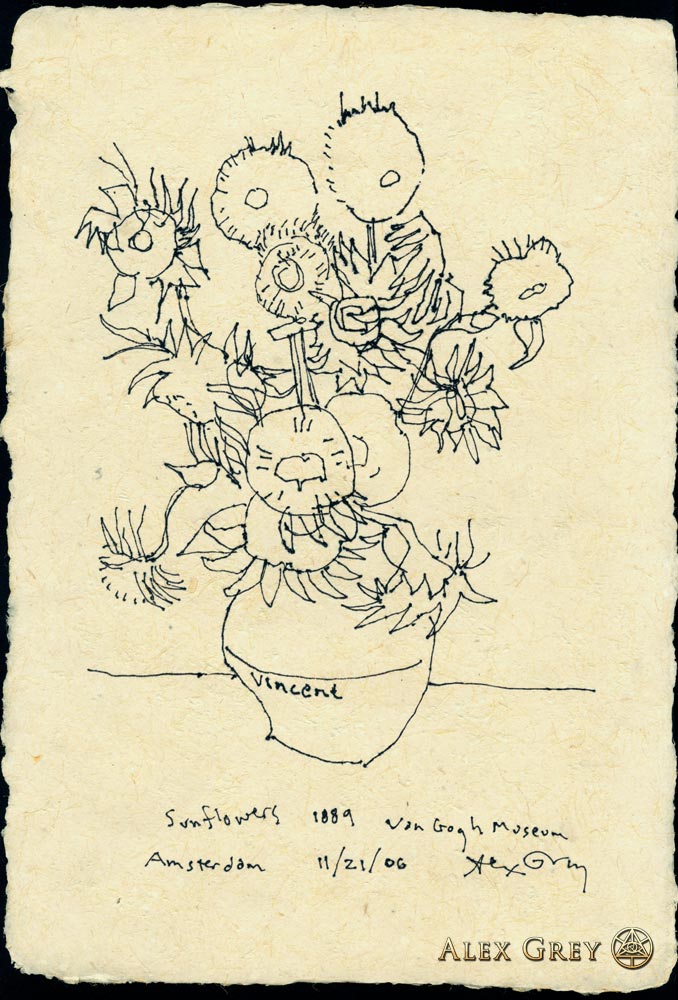 Van Gogh Sunflowers Drawing At GetDrawings Free Download