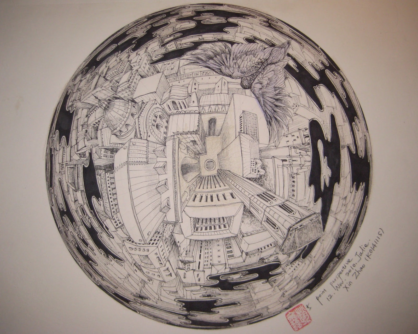 1600x1278 Julie Zhao Perspective Drawing Art Perspective