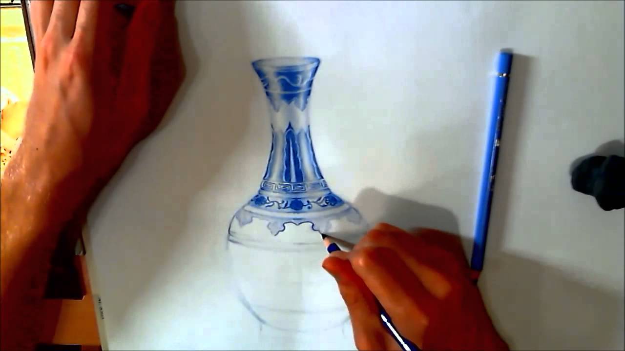 1280x720 How To Draw A Ming Vase (Speed Drawing)