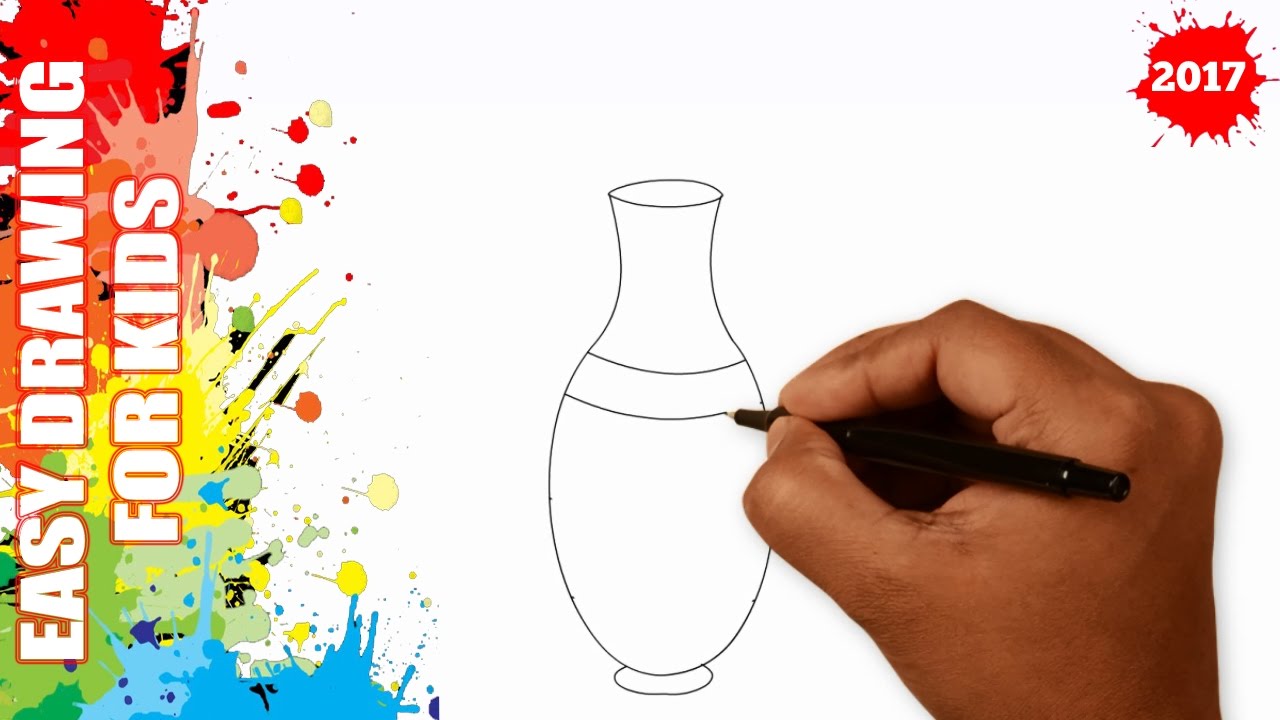 1280x720 How To Draw A Vase Easy And Simple For Kids In 50s