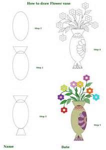 212x300 How To Draw Flowers In A Vase Drawing Flowers Amp Leaves