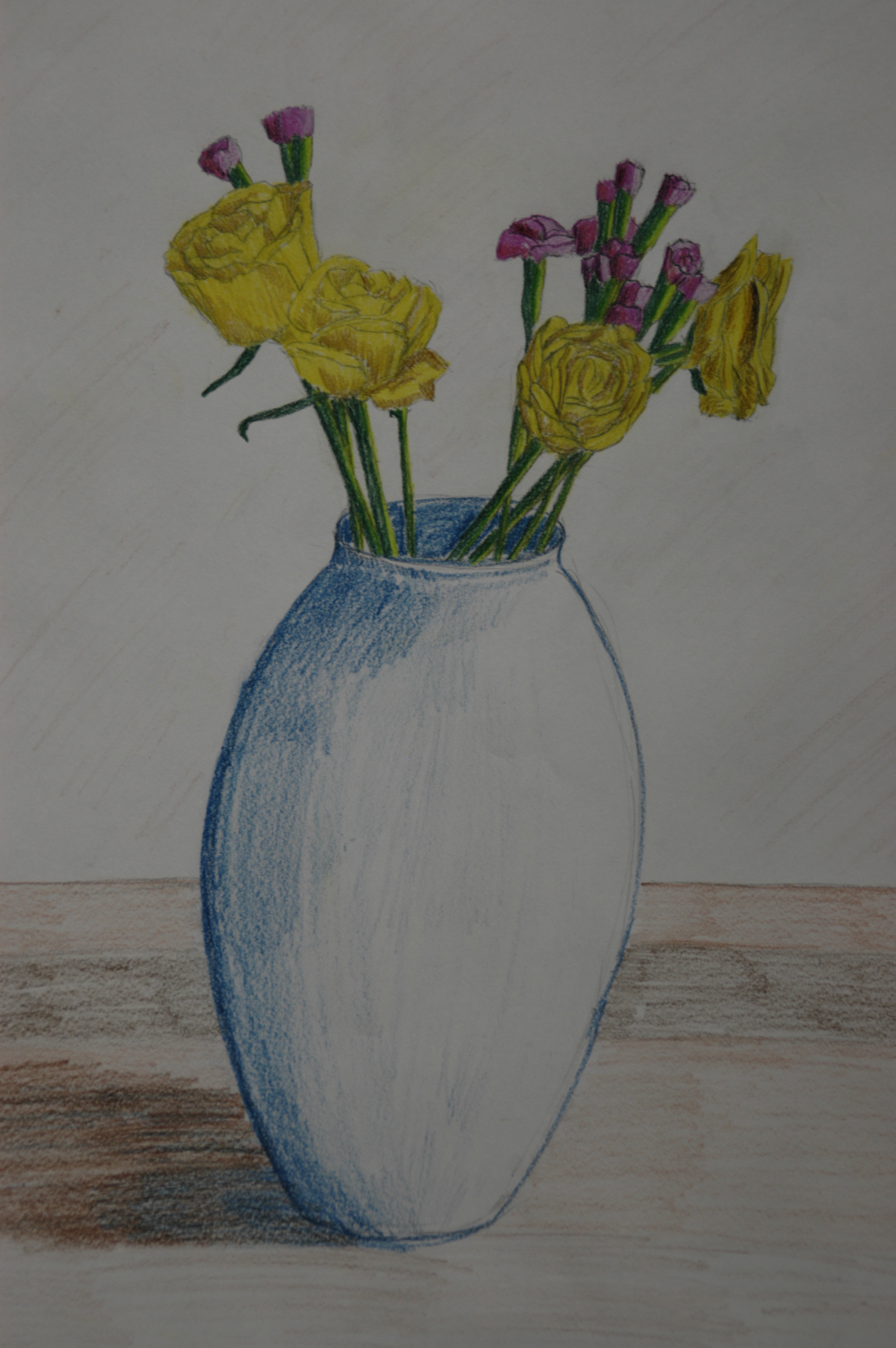 2000x3008 Drawing Plants And Flowers Plants And Flowers In Coloured Pencil