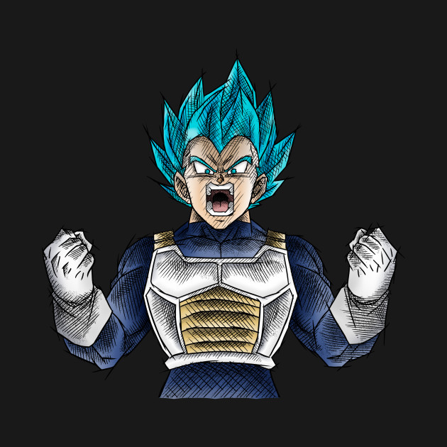 630x630 Vegeta, Super Saiyan God Drawing