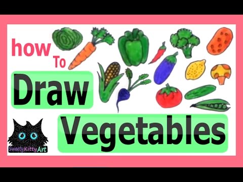 480x360 How To Draw Vegetables Easy Drawing For Kids Step By Step