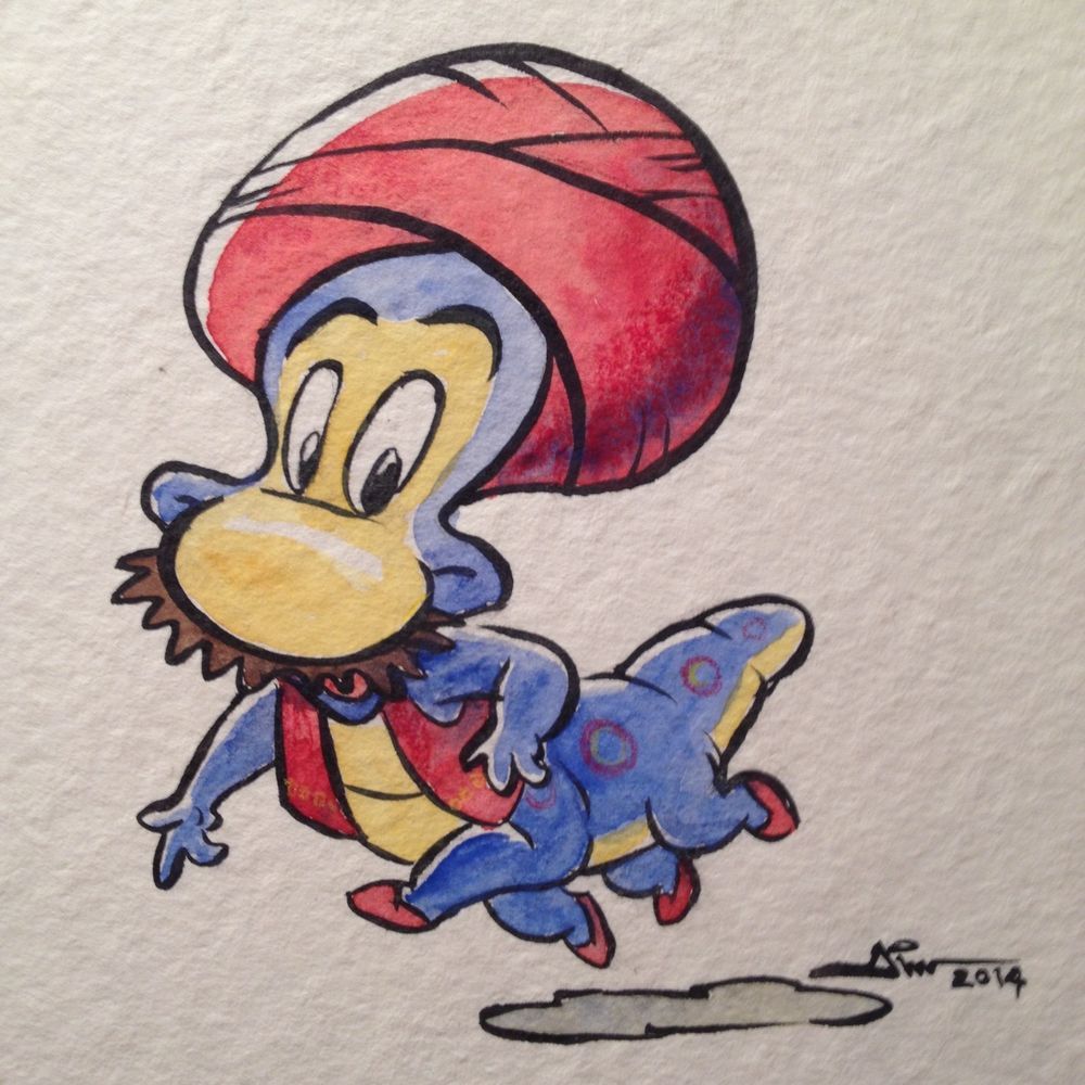 1000x1000 Original Veggietales Art!! Khalil The Worm From Jonah!! Charity