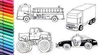 320x180 Monster Truck Drawing And Coloring Vehicles
