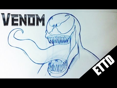 480x360 How To Draw Venom From Amazing Spiderman