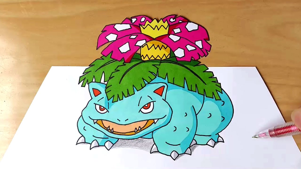 1280x720 How To Draw Venusaur