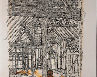 340x270 Detailed Ink Drawing Etsy