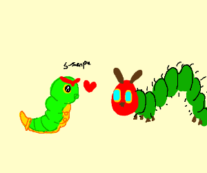 300x250 Caterpie's Senpai The Very Hungry Caterpillar (Drawing By Daddy