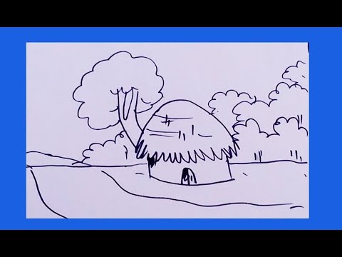 480x360 How To Draw Secenery Step By Step Easy Drawing Nature Very Easy
