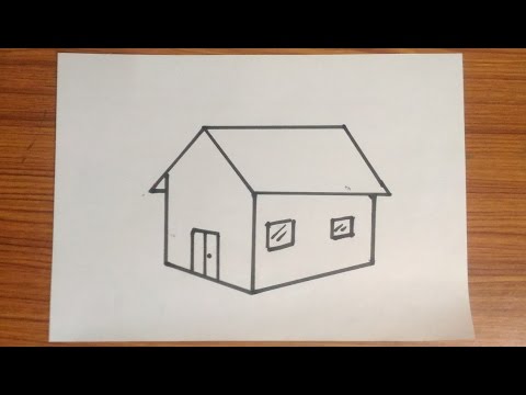 480x360 How To Draw House Very Easy