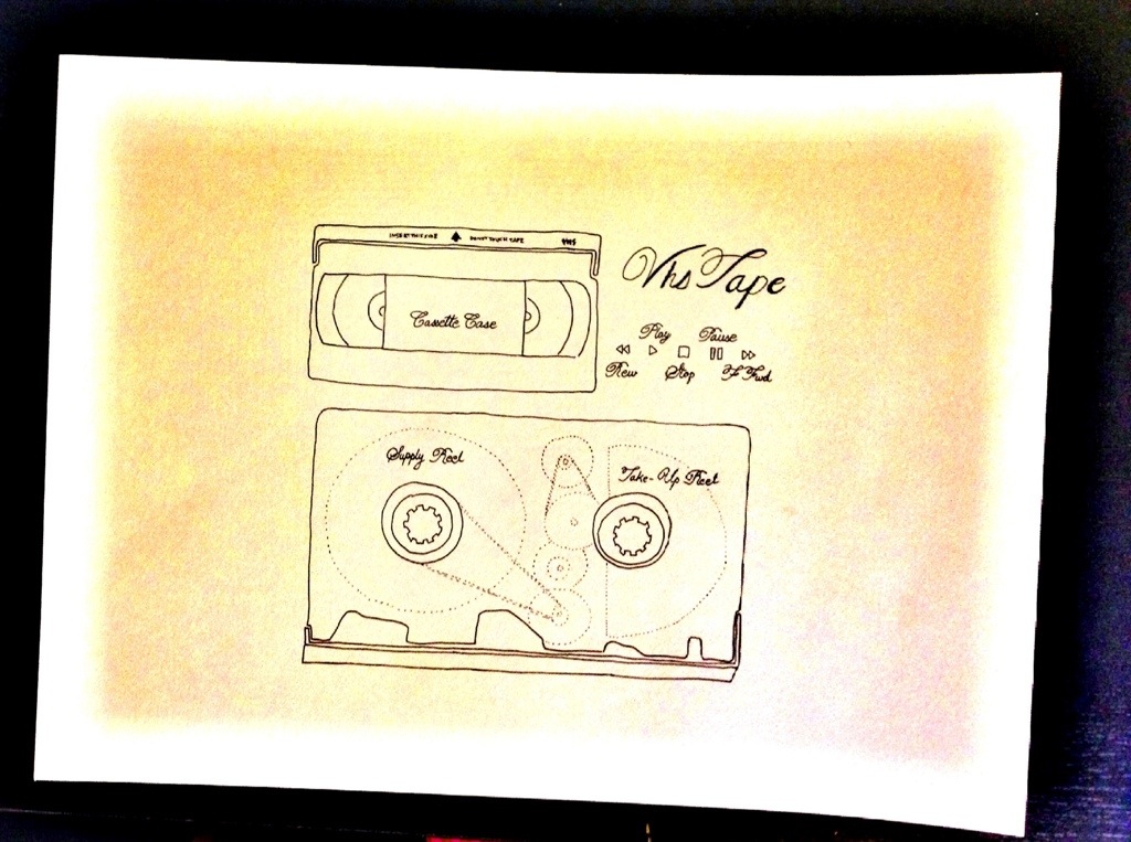 1024x763 Vhs Tape, Drawing Of The Day Driftandburn