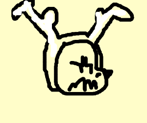 300x250 A Vicious Dog Wearing A Reindeer Costume