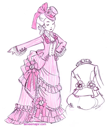 460x541 Victorian Dress Drawing Design Sketch Gifts From The Homestead