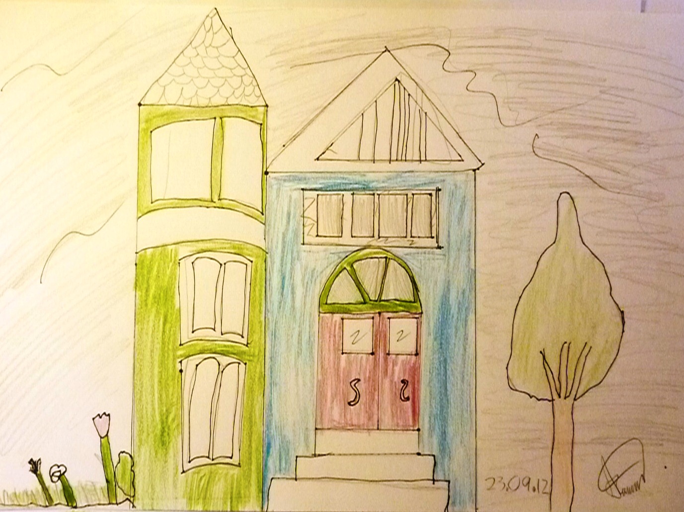 1377x1030 The Art Workshop Nz Drawing Victorian Houses