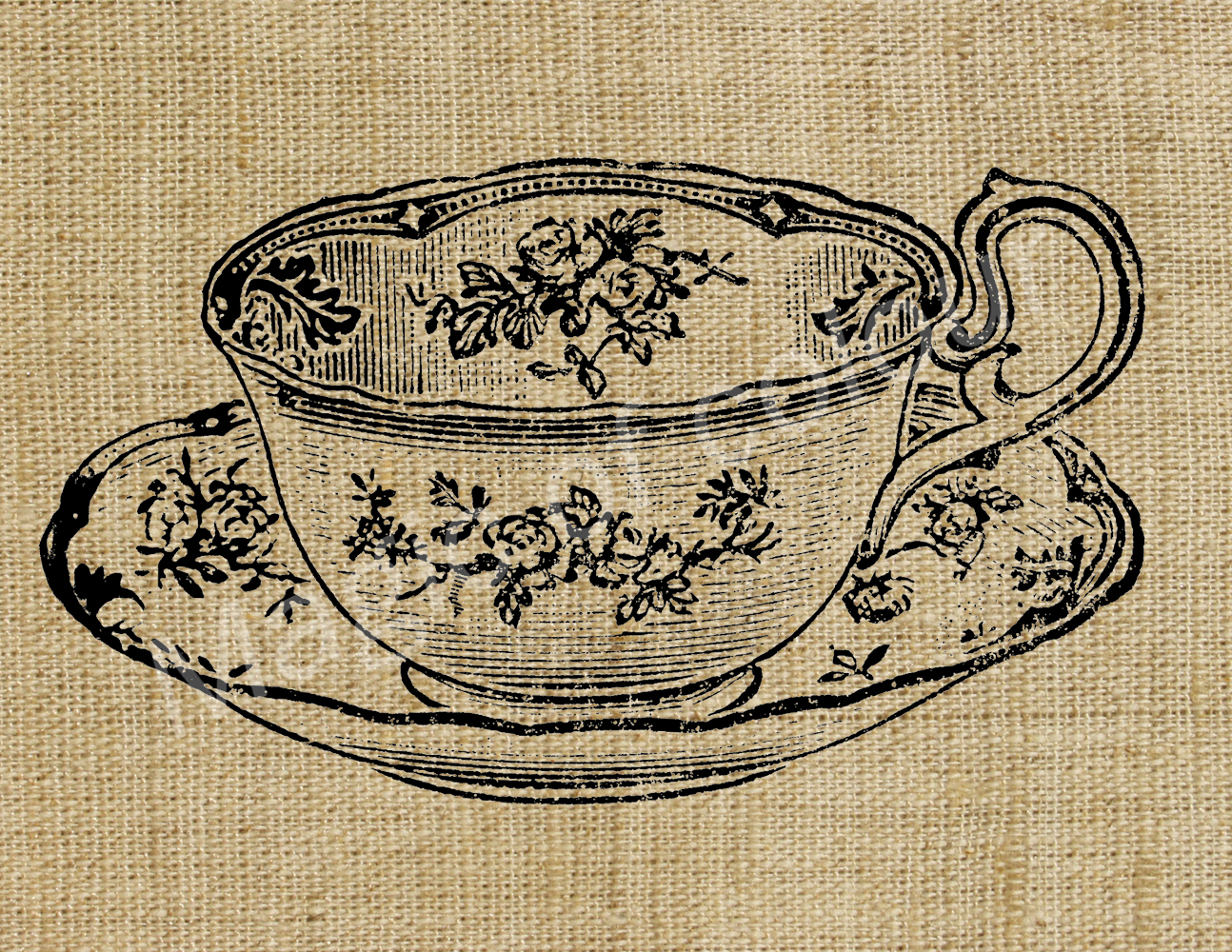 1294x1000 Digital Collage Sheets For Crafters Teacup Magic Of Color