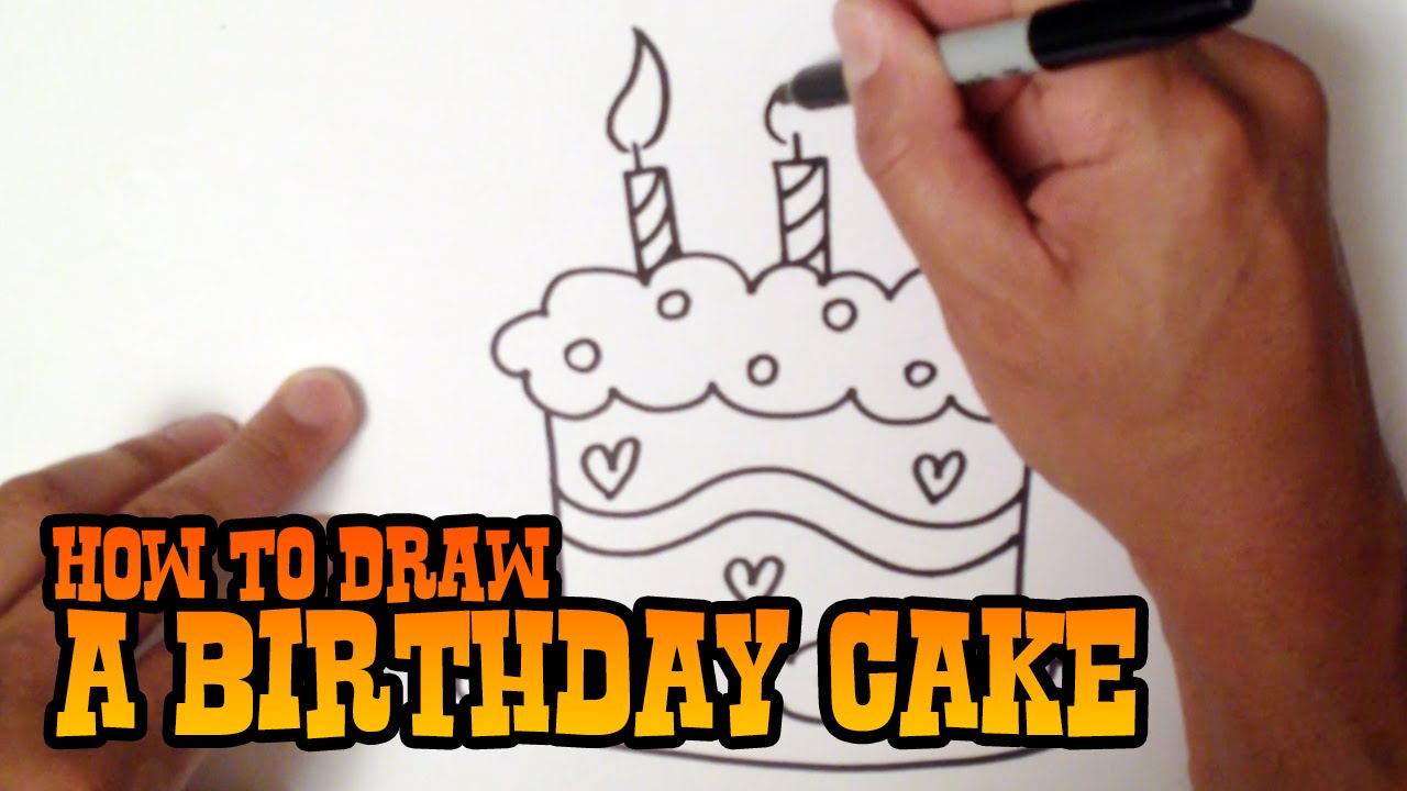 1280x720 How To Draw A Birthday Cake