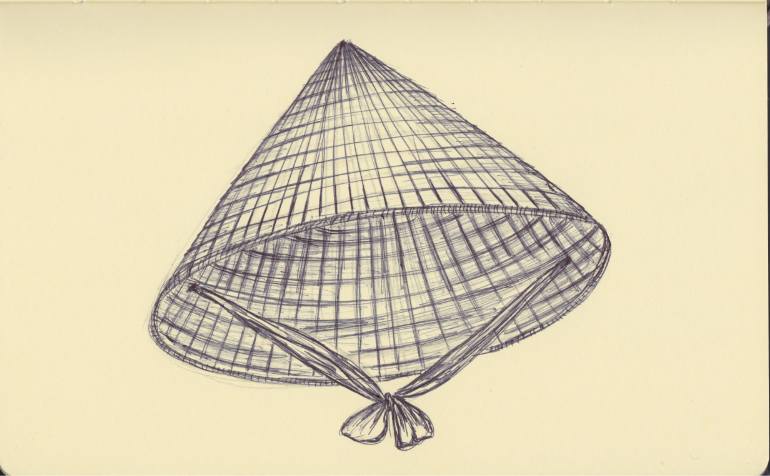 770x476 Saatchi Art Vietnam Icon Hat Drawing By Ballpointpen Illustrator