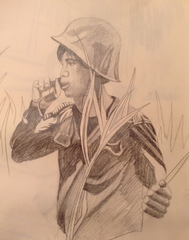 606x768 Vietnam War Soldier Art