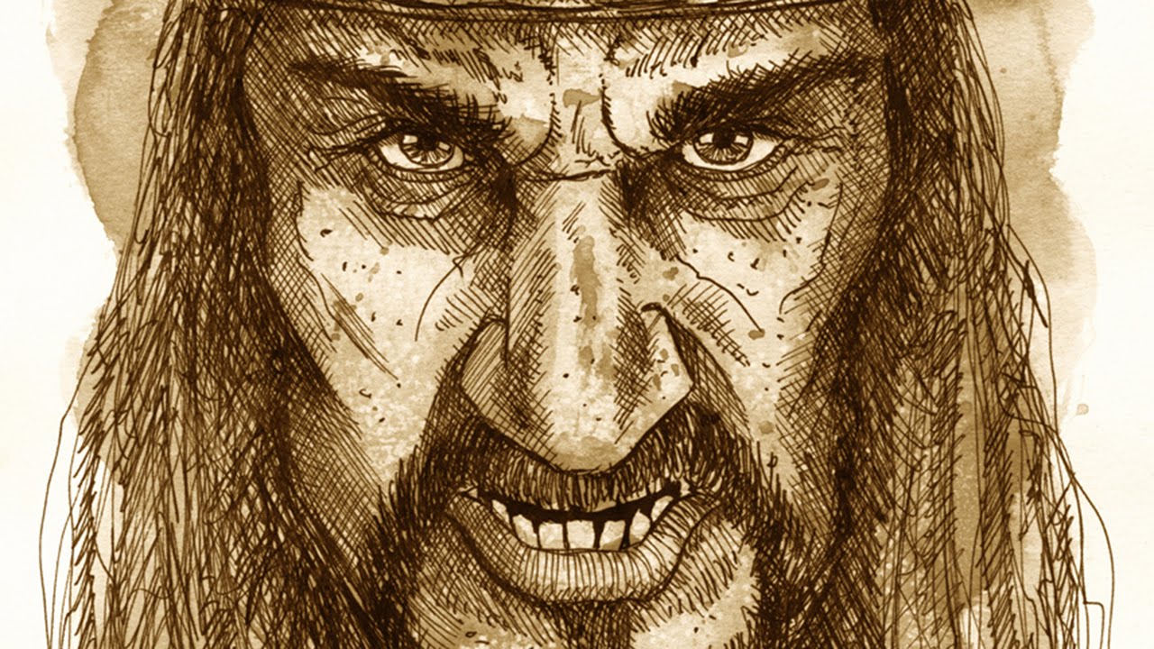 1280x720 Angry Old Viking (Ink Drawing In Time Lapse)