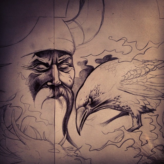 640x640 Viking Helmets Drawings