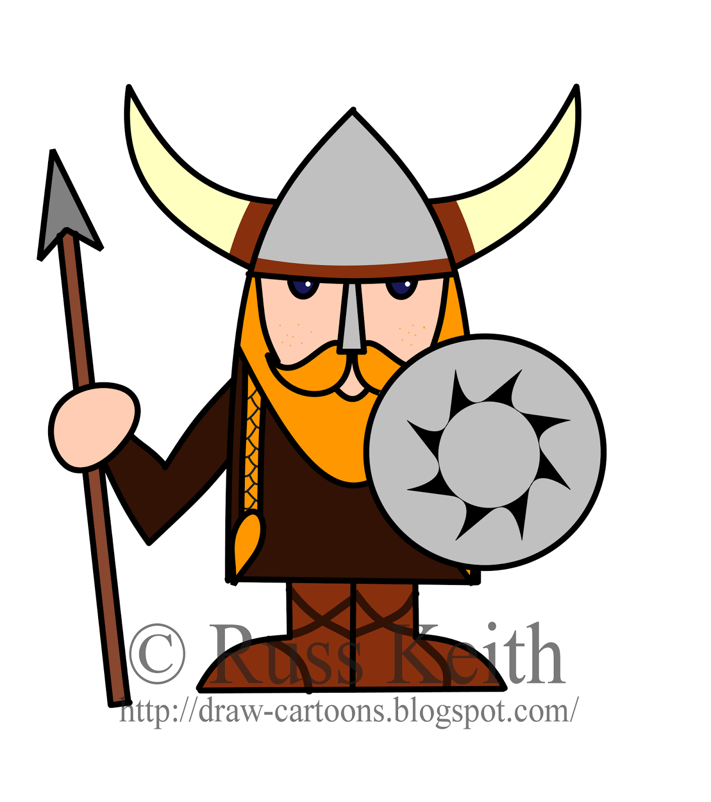 1420x1600 How To Draw Cartoons Viking