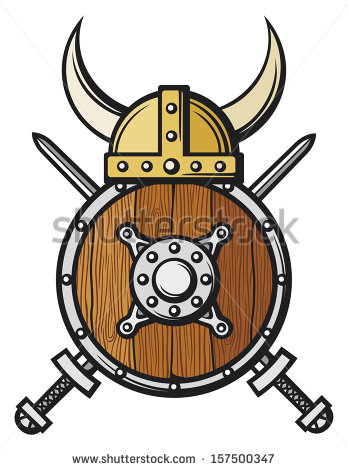 348x470 Viking Head Wearing Helmet Tattoo On The Leg Real Photo, Pictures