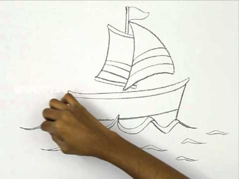 480x360 How To Draw A Cartoon Boat