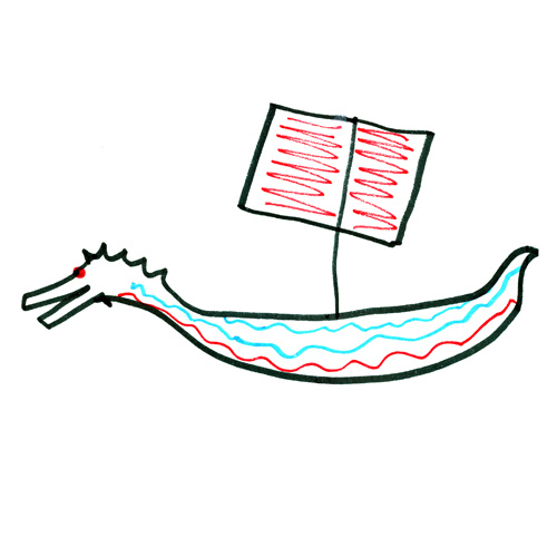 500x500 Viking Ship (Drawing) Viking Ship Design Drawing By Owen