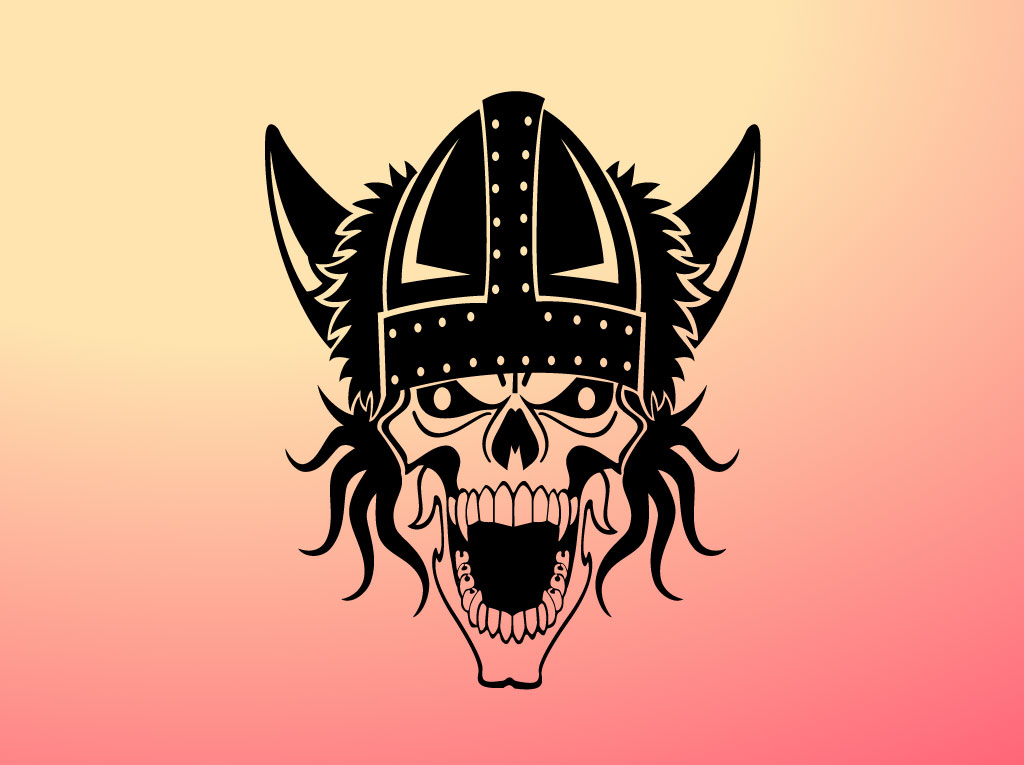 1024x765 Viking Skull Graphic