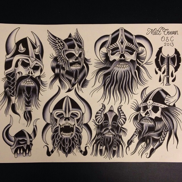 640x640 Viking Helmet Tattoo