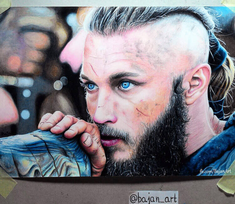 750x650 Ragnar From Vikings Drawing By Bajan Art No. 66