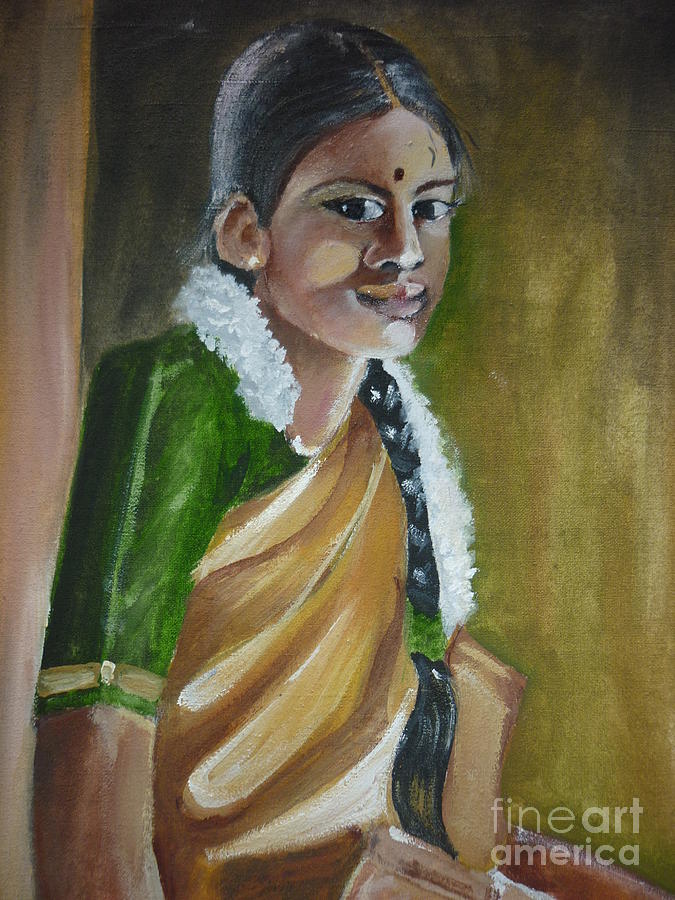 675x900 Girl Drawing By Kanthasamy Nimalathasan