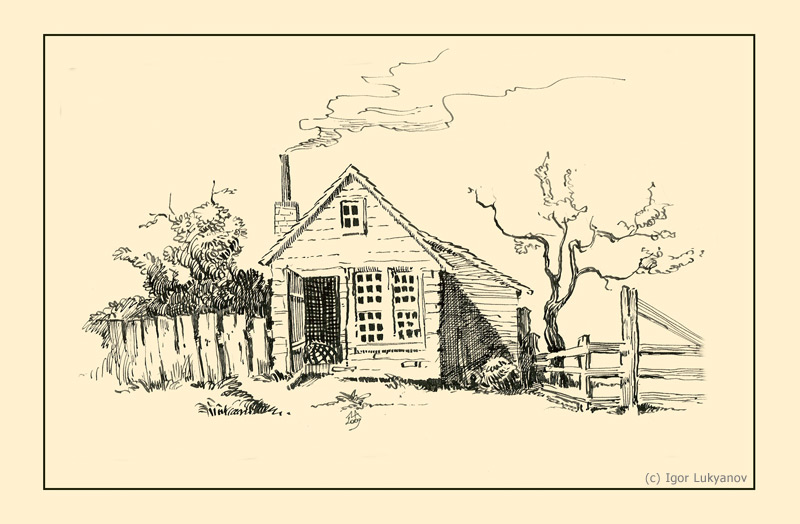 800x524 Hut Drawing