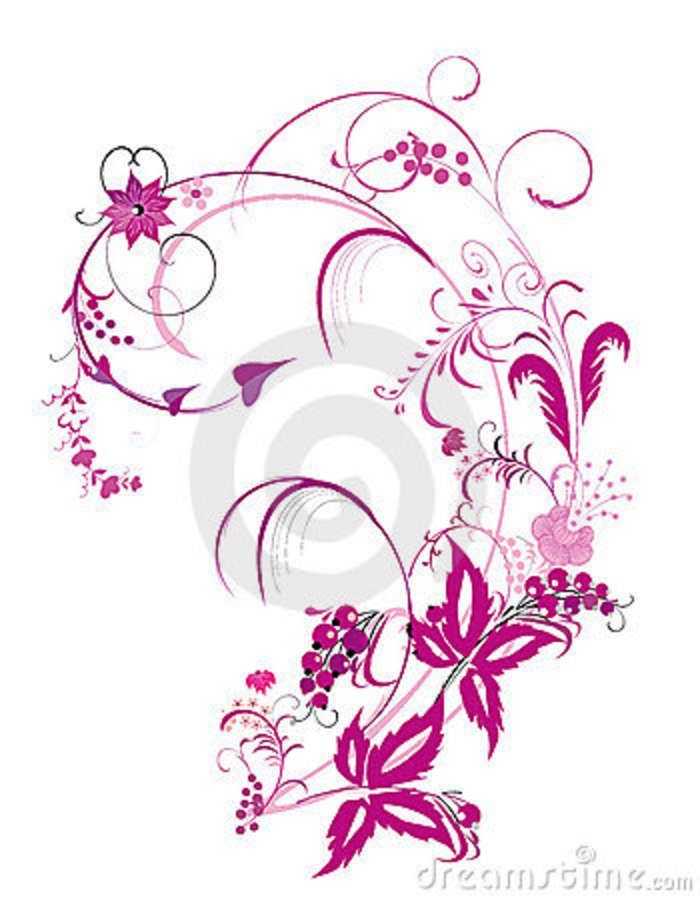 700x900 Flowering Vine Designs Purple Flower And Vines Pattern Royalty