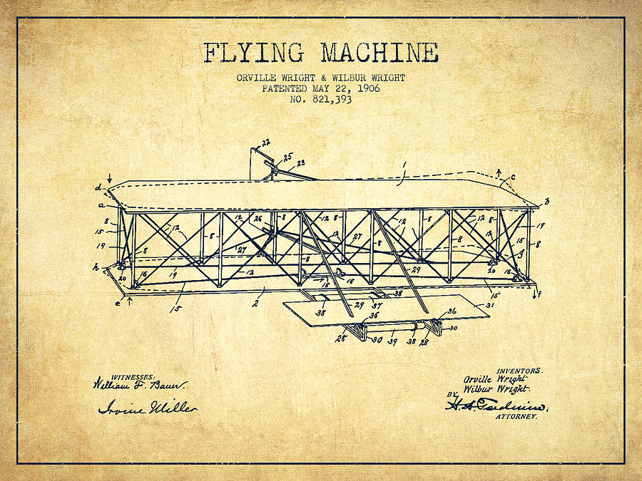 900x675 Vintage Airplane Art Fine Art America