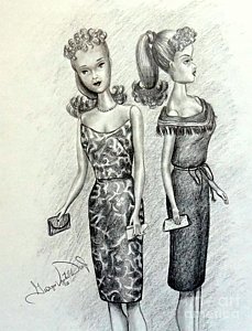 229x300 Barbie Drawings Fine Art America